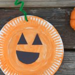 Easy Paper Plate Pumpkin Craft for Toddlers