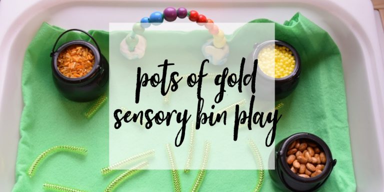 Pots of Gold Sensory Play for St. Patrick’s Day