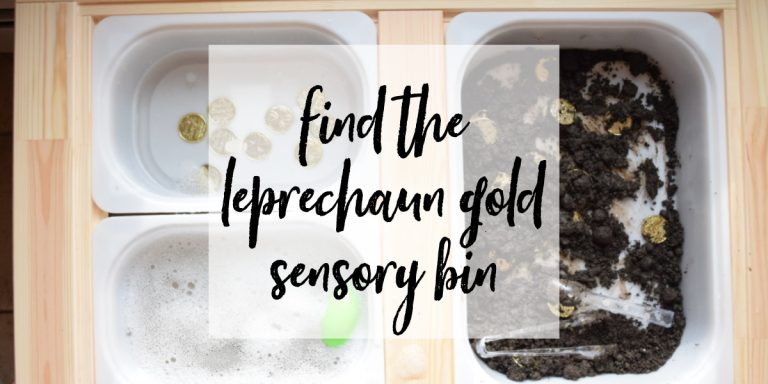 Find The Leprechaun Gold! St. Patrick’s Day Sensory Play