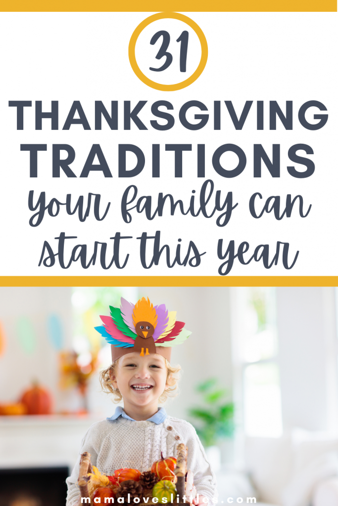 35 Thanksgiving traditions your family can start this year with picture of young kid smiling wearing a turkey hat
